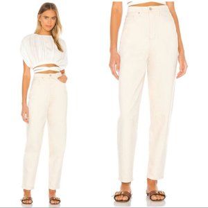 WeWoreWhat Size 27 Cream Dani Boyfriend Jeans